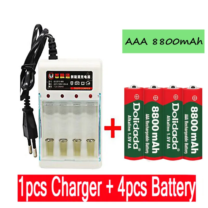 8 шт. AAA 8800 мАч перезаряжаемый аккумулятор 1 5 V mah аккумуляторная новая Alcalinas drummey +