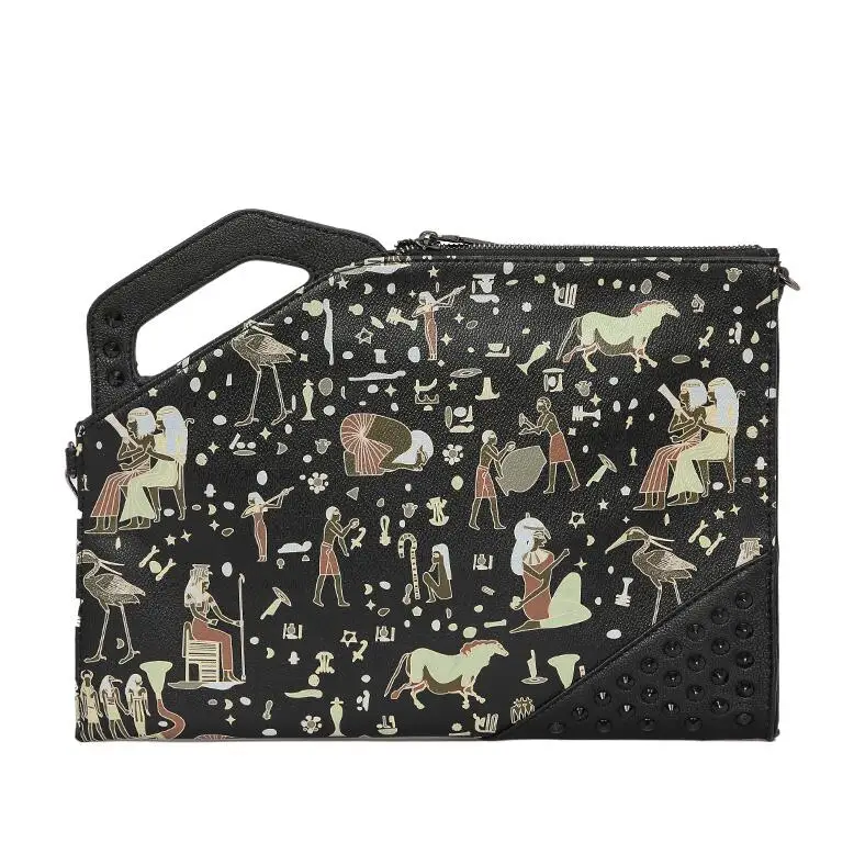 

Fashion Men Handbag Retro Rivets Clutch Envelope Bag Casual Purse Handbag for girls Luxury Shoulder Bag Free Shipping