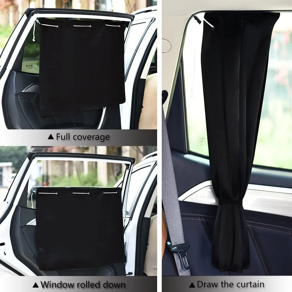 2 шт. автомобильные занавески на боковые окна автомобиля с присосками|curtain blinds|shade