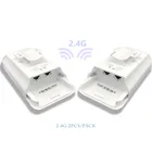 2 шт. 1-3 км 300 Мбит Открытый маршрутизатор CPE 2,4G беспроводной маршрутизатор Точка доступа Wi-Fi мост удлинитель маршрутизатор с 24 в POE