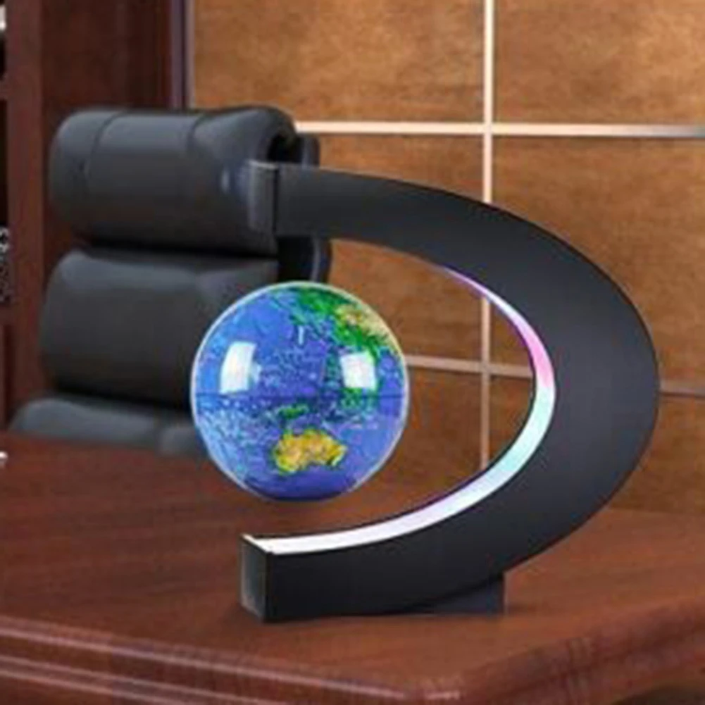 C образный Магнитный дюймовый левитационный плавающий теллурион глобус Карта