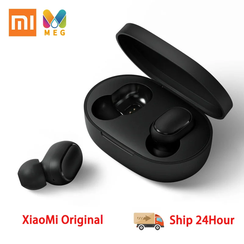 Bluetooth наушники-вкладыши Xiaomi Redmi AirDots 5.0 беспроводные басовые стереонаушники с