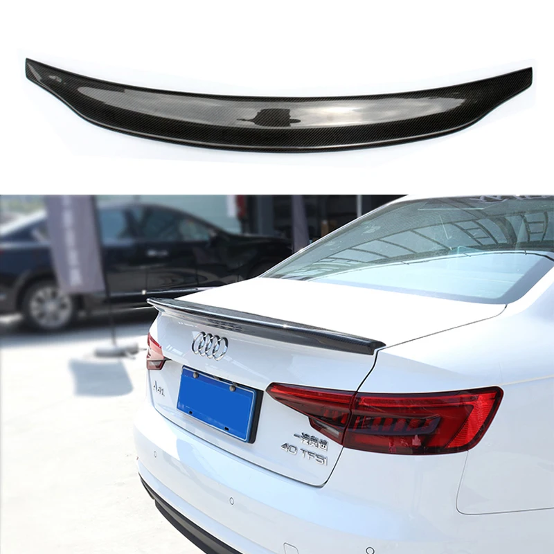 

For Audi S4 A4 B9 4Door Sedan Decoration 2016 2017 2018 High Quality Carbon Fiber Rear Trunk Spoiler