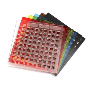 MSTONE, акриловая станция для механического выключателя, удерживает до 90 выключателей, держатели пружин и выключателей, прозрачные, черные, синие, коричневые, красные, желтые