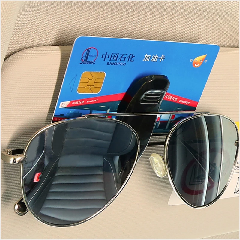 

BEMOST Hot Sale Car Accessories Sun Visor Sunglass Eyeglasses Glasses Card Pen Abs Portable Clip Ticket Holder Stand 1Piece