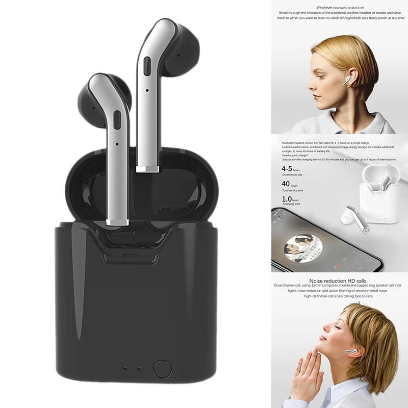 

H17T гарнитура Bluetooth умные Шум сокращения HD вызова наушники-вкладыши TWS с 5,0 Беспроводной гарнитура Водонепроницаемый связаться с Bluetooth наушни...