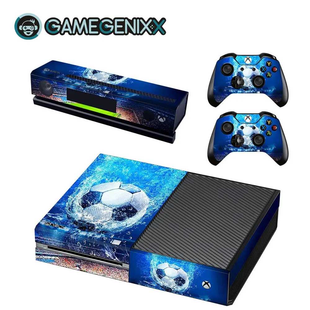 Виниловая наклейка GAMEGENIXX для консоли Xbox one и 2 контроллеров футбол|Наклейки| |