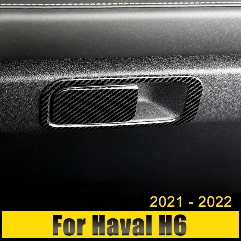 

For Haval H6 3th Gen 2021 2022 2023 GT Stainless Steel Car Glove Box Co-Pilot Handle Frame Trim Case Cover Stickers Accessories