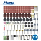 Набор насадок для электрической дрели, 218 шт., для дремеля, дерева, гравировки, абразивная Шкурка наждачная