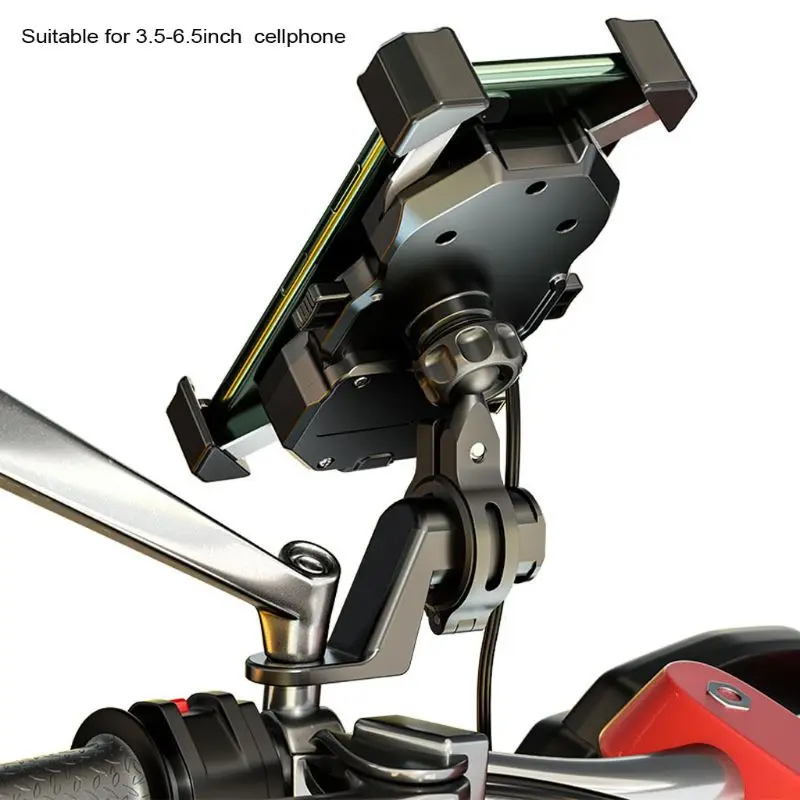 

Waterproof 12V Motorcycle QC3.0 USB 15W Qi Wireless Charger Mount Holder Stand for iphone Cellphone Tablet GPS