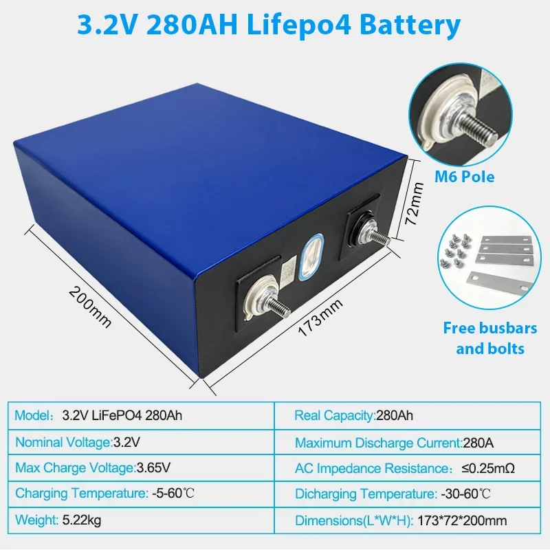 CATL 3 2 V 280Ah Lifepo4 Перезаряжаемые Батарея 12V 280AH литий железо фосфатные аккумуляторы