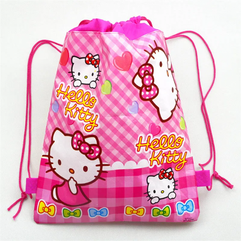 Bags-1-1pcs 1 шт., розовый рисунок hello kitty, 108*180 см, для украшения дня рождения, Детские вечерние принадлежности, одноразовая посуда, скатерть для душа ребенка - Цвет: Bags-1-1pcs