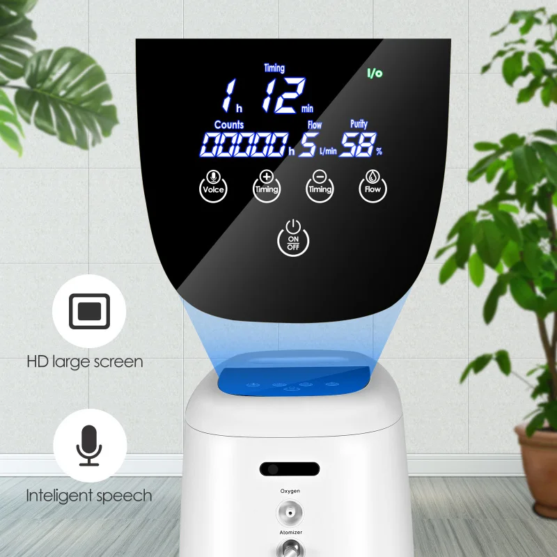 

Ttlife Oxygen Machine 1-7L/Min Oxygen Concentrator Machine Generator Portable Oxygen Making Machine Without Battery AC 220V