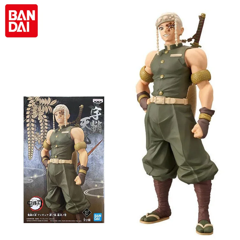 

Bandai Demon Slayer Anime Figure Uzui Tengen Sepia Color Ver Genuine Model Collection Decoration Anime Peripheral Children Toys