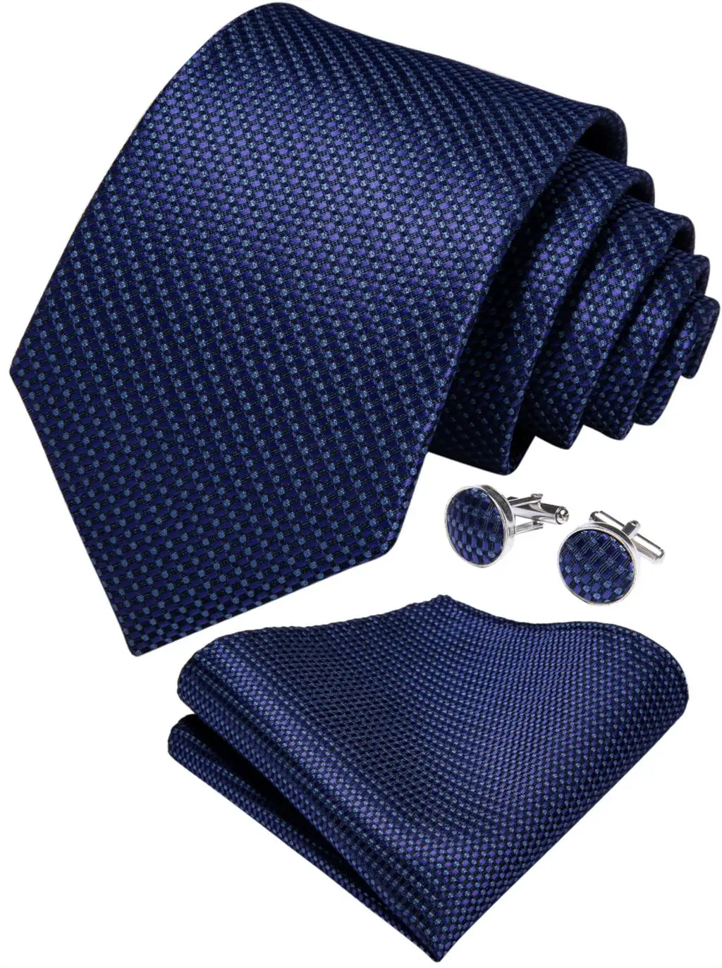 Мужской галстук синий в горошек однотонный дизайнерский Свадебный для мужчин