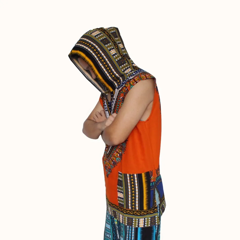 Дашики толстовки рубашка свободная африканская с капюшоном Турецкая Ткань 100%