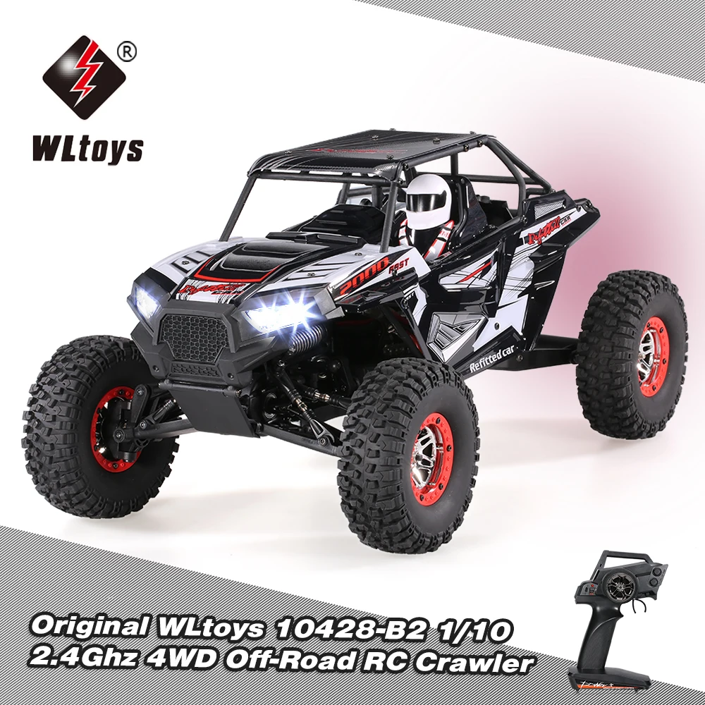 WLtoys 10428 B2 1/10 Радиоуправляемый автомобиль 2 4G 4WD 50 км/ч Rock Crawler внедорожник Desert Baja RTR