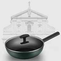 kitchen accessories cooking pot traditional chinese wok non stick frying pan home wok with cover jogo de panela cookware bc50cg