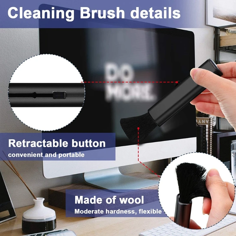 

C5AB Mobile Phone Screen Cleaner Brush Portable Phone Screen Cleaning Artifact Computer Mobile Phone Screen Dust Removal