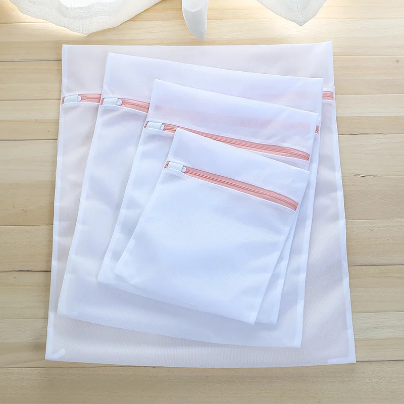 10pcs/lot Thicken Laundry Bag For Washing Machine Sweater Care Wash Bag Zipper Sock Washing Organizer Foldable Clothes Protector