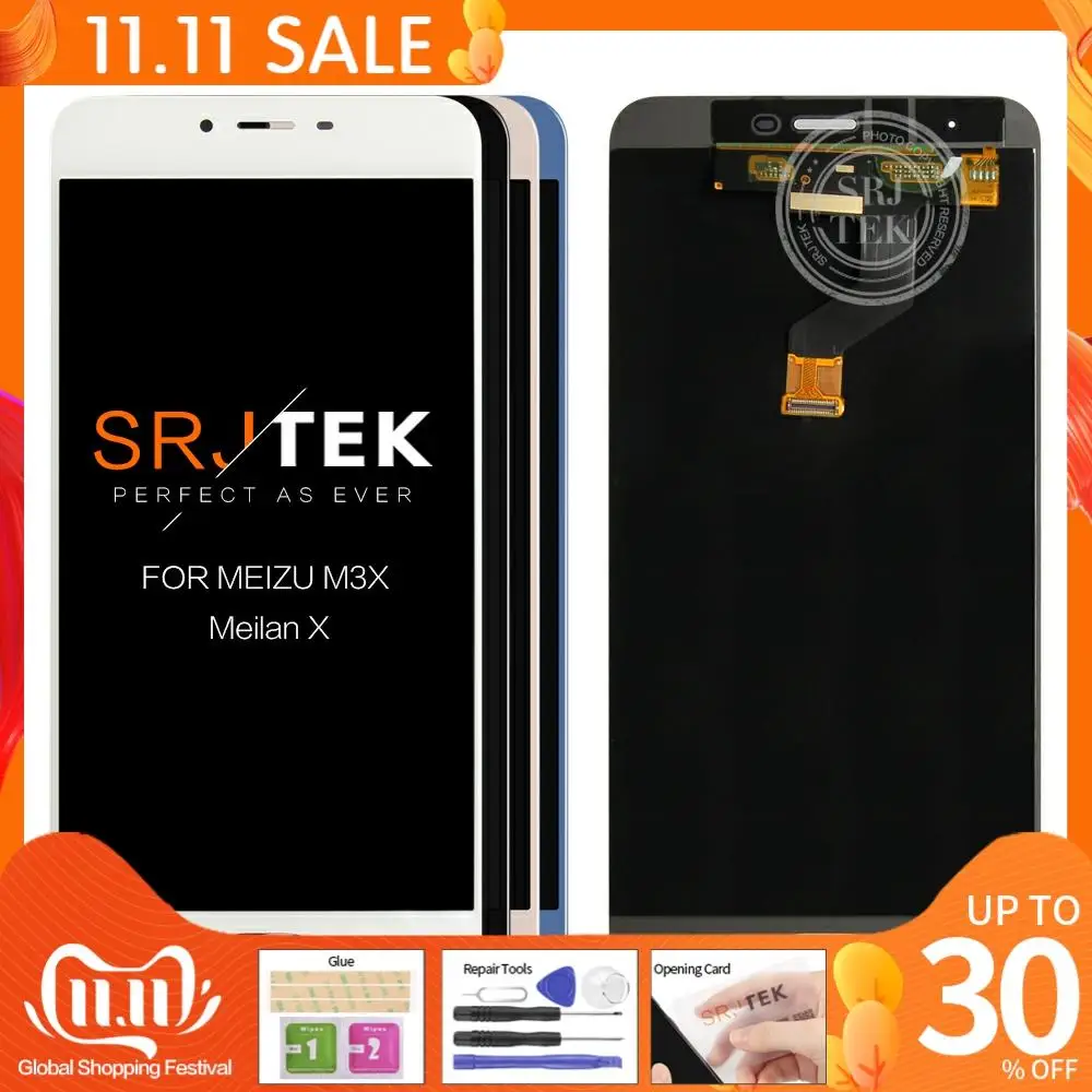

Оригинальный Новый ЖК-дисплей 5,5 дюйма для Meizu M3X, для Meilan X M682Q M3X, сенсорный ЖК-дисплей, цифровой преобразователь в сборе, запасные части