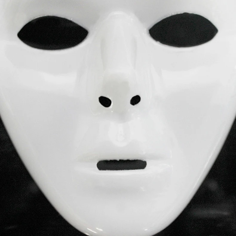 Белый Холодный Забавный Rider маска привидения танцевальные маски в стиле хип хоп