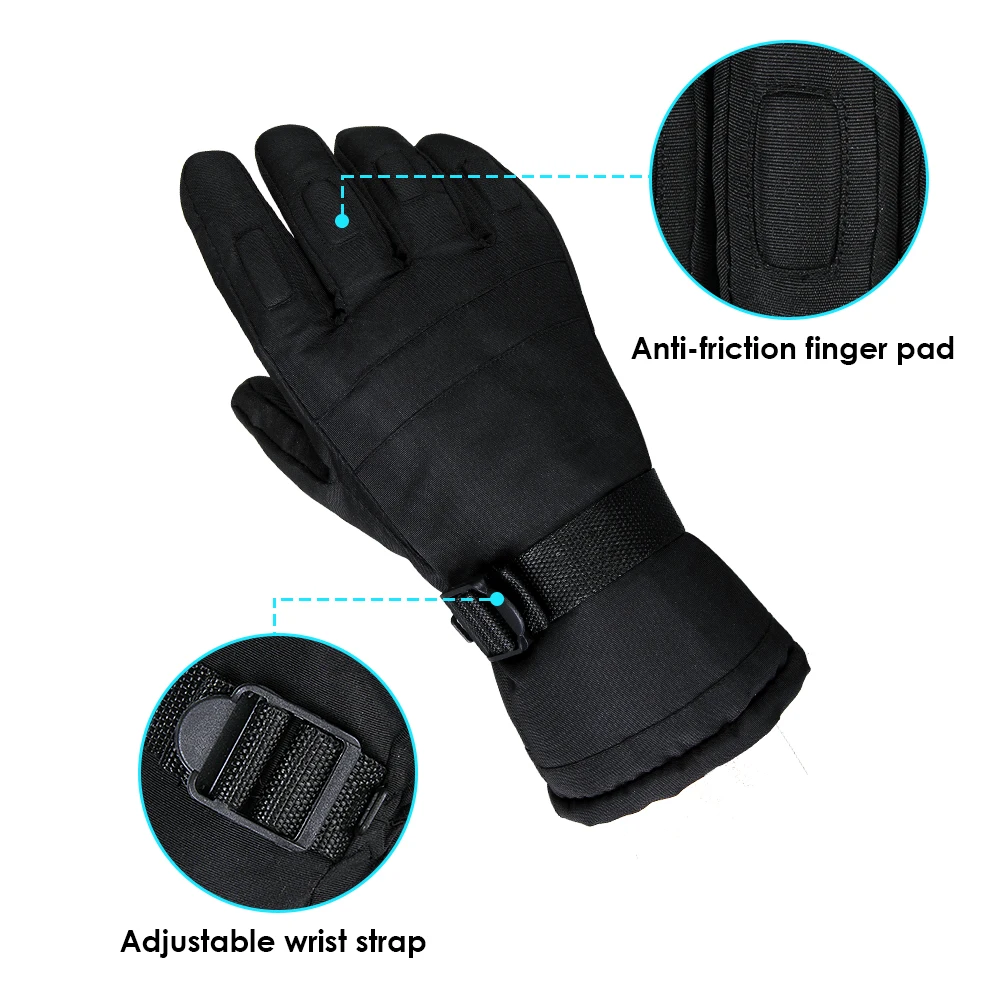 Лыжные перчатки для мужчин дышащие водонепроницаемые мужские спортивные с