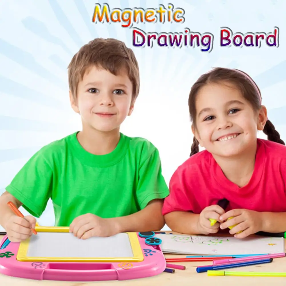 Kid's Magnetic Drawing Board Doodle Toy With Holder Painting Educational Toys Writing Sketch Pads | Игрушки и хобби