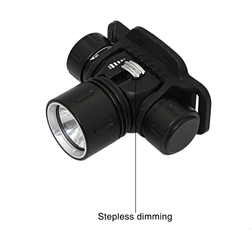 Светодиодный фонарь для дайвинга желтый/белый мощный водонепроницаемый 18650