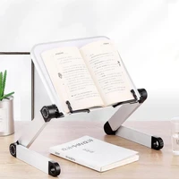 creative aluminium alloy metal 360 degree adjustable book reading shelf stand books reading bookshelf laptop holder stationery