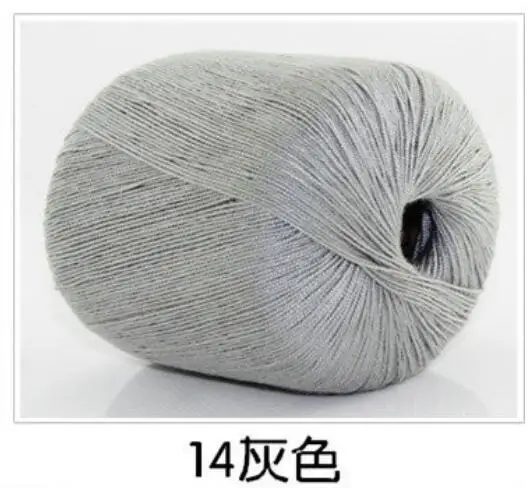 14 5 шт.* 50 г пряжа для вязания linha de croche шелковая нить для наращивания вязания игл вязание хлопок ручная работа белье t50 - Цвет: 14