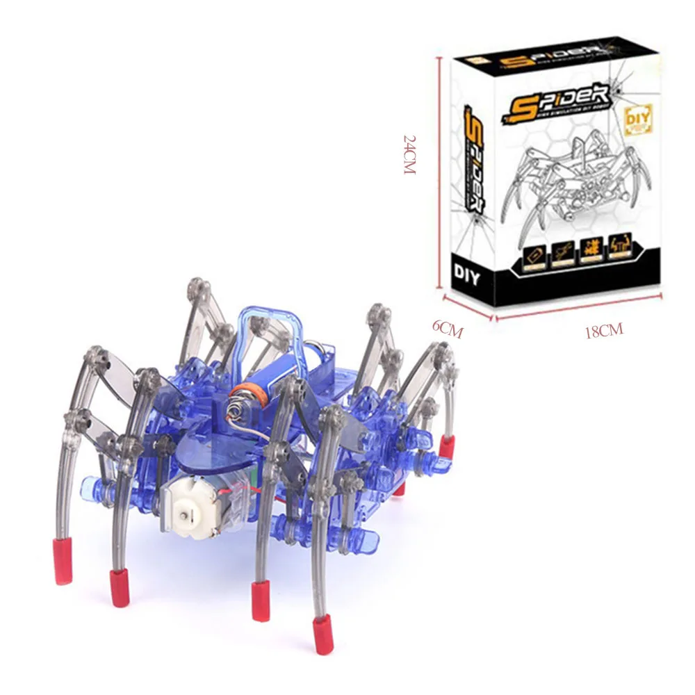 Детская электронная игрушка электрический робот паук Kit DIY Образовательное