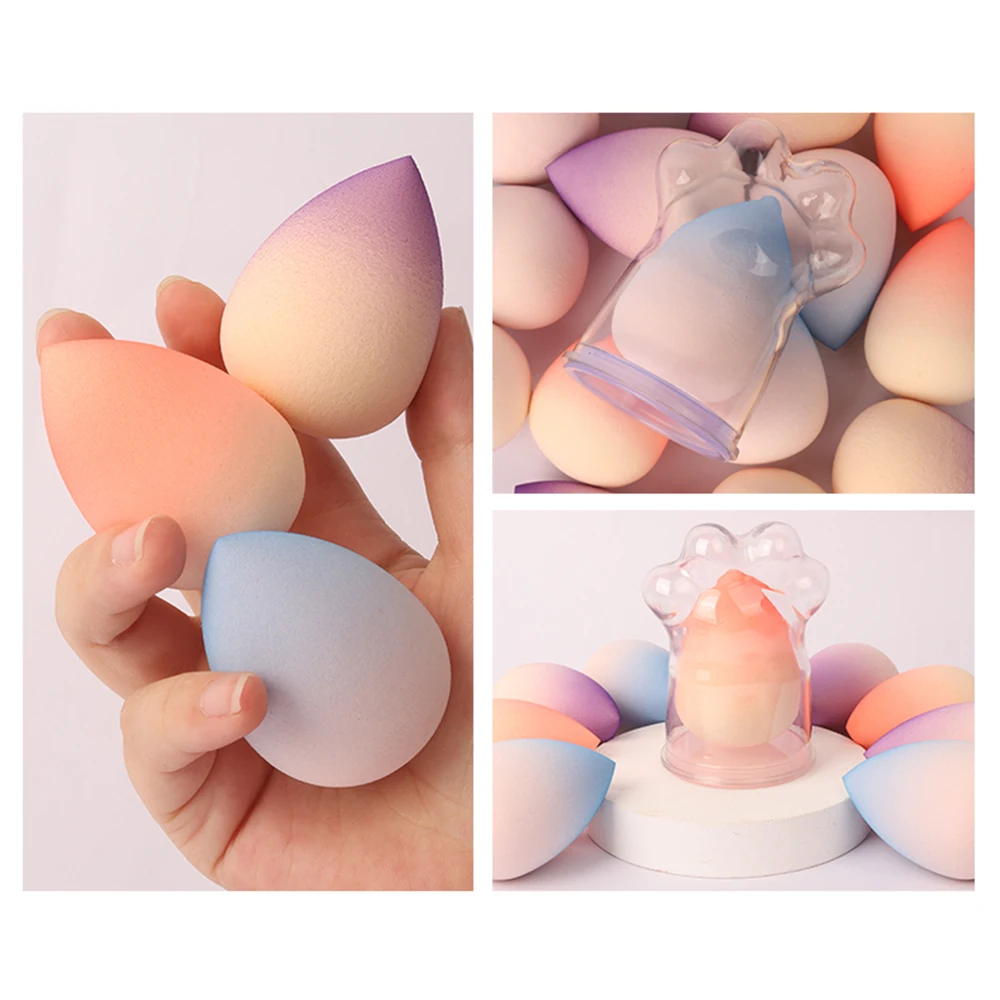 

1Pc cute Cosmetic Puff Powder Puff Smooth Foundation pre Makeup Sponge Beauty Egg To Make Up Tools Maquiagem Accessories