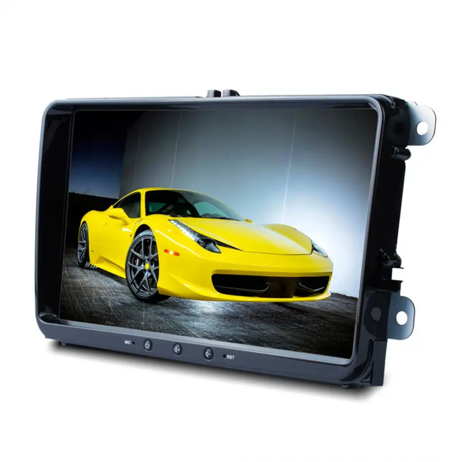2 DIN 9-дюймовый четырехъядерный Android 8 1 HD цифровой MP5 GPS Navi плеер подходит для Volkswagen VW