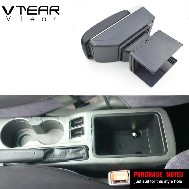 Vtear для kia spectra киа спектра автомобильный подлокотник usb интерфейс подъем коробка хранения интерьер Кожа