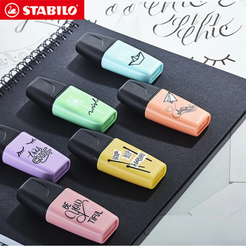 Stabilo Mini BOSS Pastel Высококачественная ручка Цветной маркер макарон милый детский