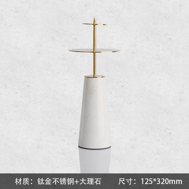 

Marble Candle Holders Elegant Simple Coffee Table Decor Centerpiece Metal Hanging Lantern Stand Bougeoire Home Decoretion AC50CH