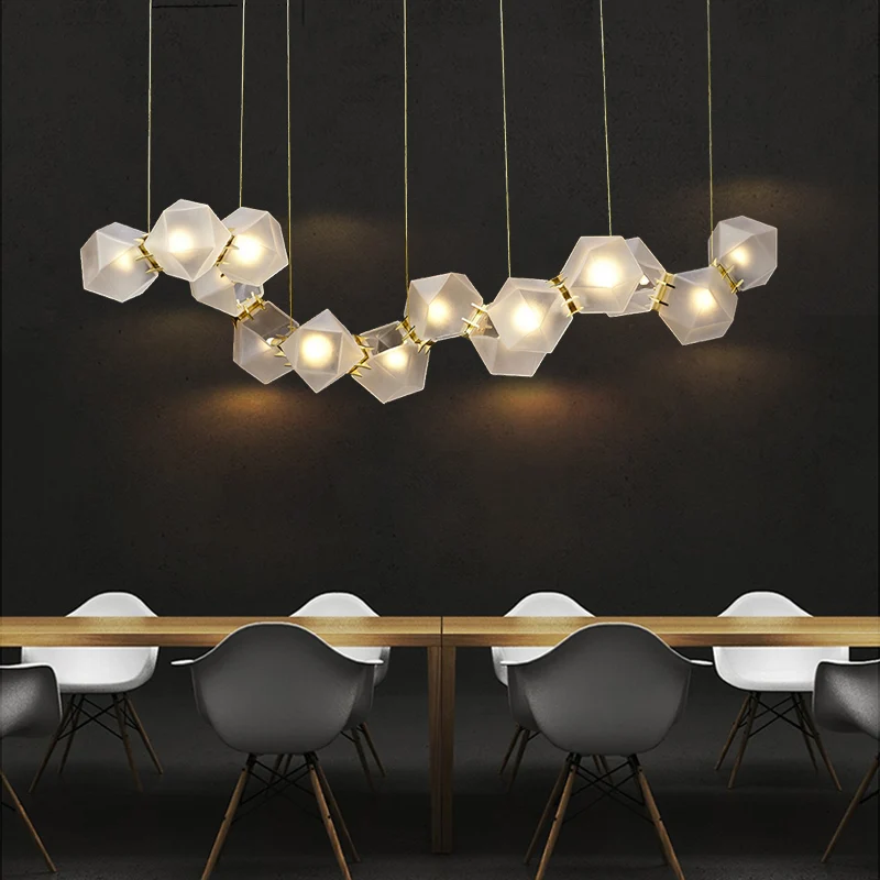 

LukLoy pendant lights kitchen island Led lamps for bedroom Dining room hanging lamps Modern light fixture bar decor lights