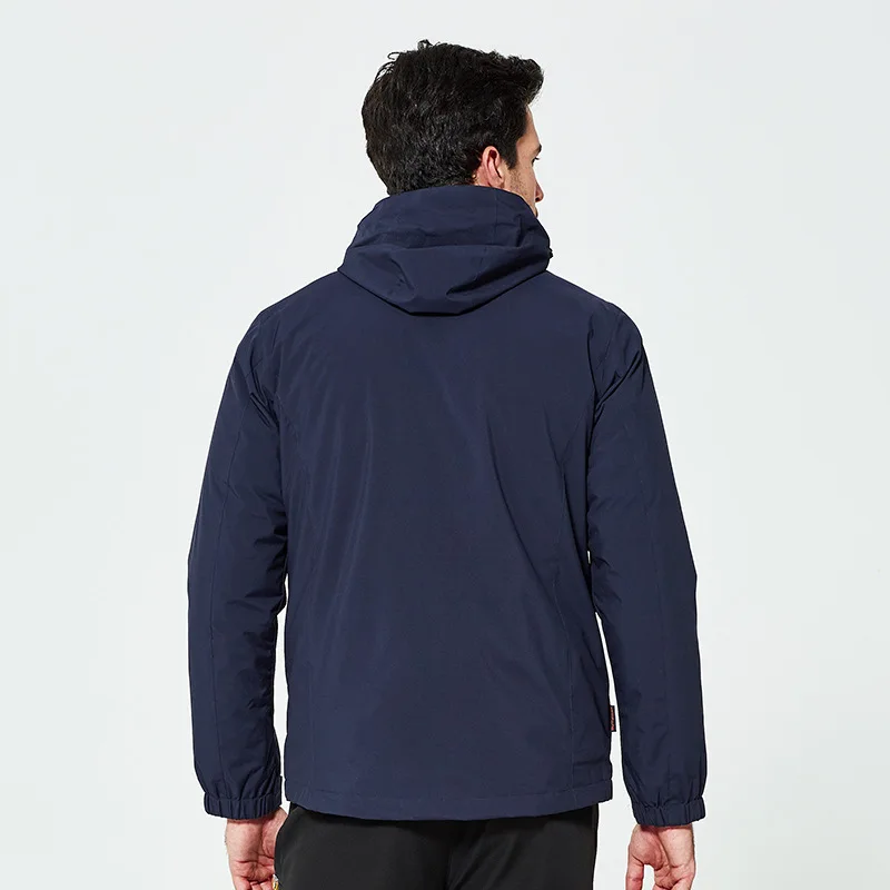 

New Style Selling COUPLE'S down Feather Liner Raincoat Jacket Women's Two-Piece Set Deconstructable Wind-Resistant Waterproof