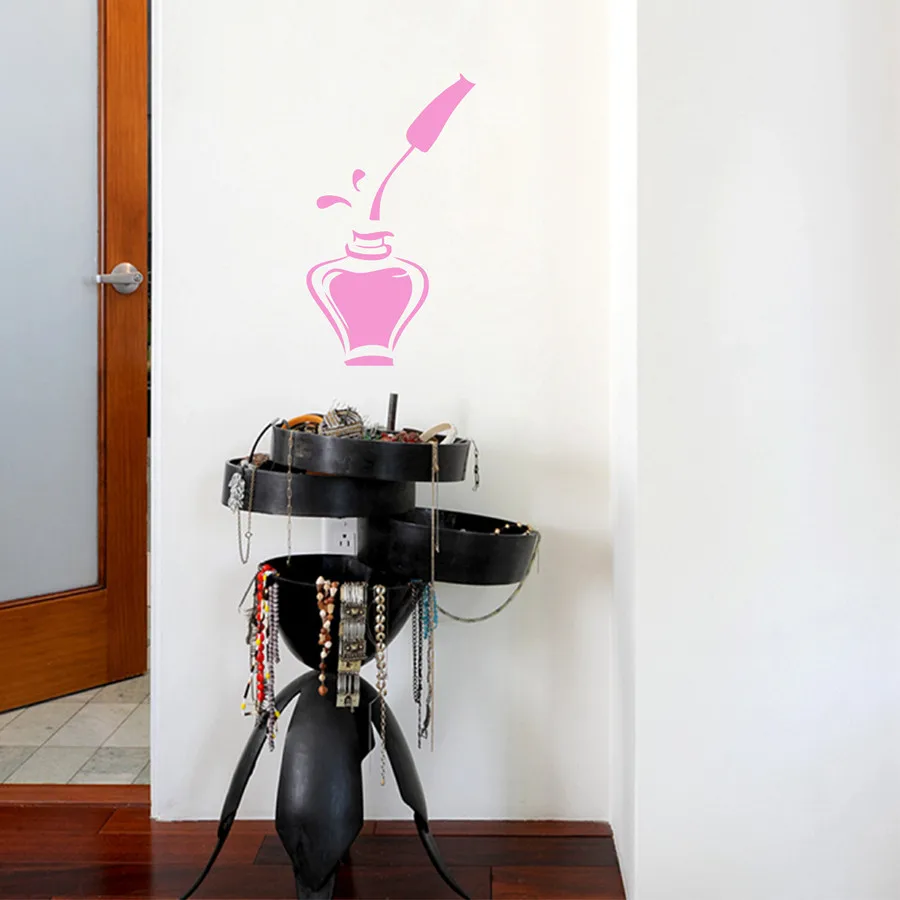 Лак для ногтей салон красоты маникюрный Наклейка на стену окно магазин баннеров