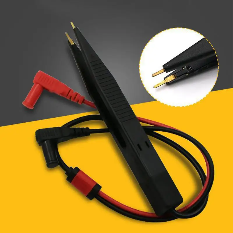 SMD мультиметр зонд индуктор тест клип метр провода Пинцет иглы контактный er для