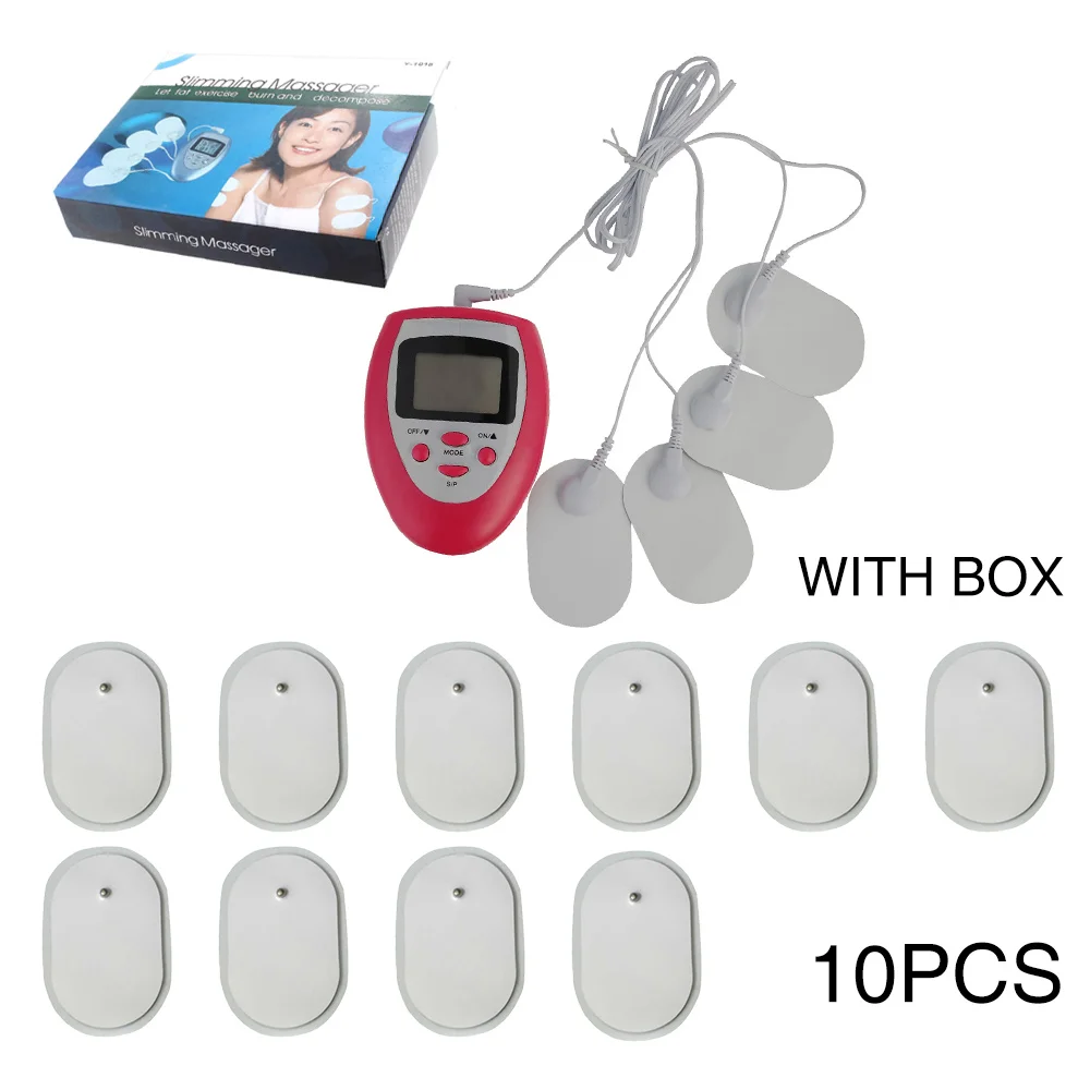 red set box 14pads Физиотерапия электронный Миостимулятор для похудения, миостимулятор мышц, цифровая физиотерапия - Цвет: red set box 14pads