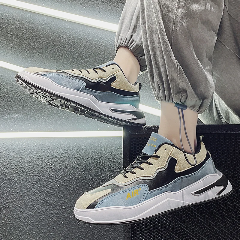 

2021 new men's shoes fashion sports shoes leisure breathable running shoes outdoor men's versatile comfortable sports shoes