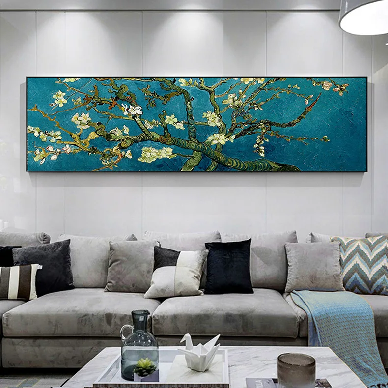 Абрикосовый цветок Холст Картина абстрактное искусство диван фон прикроватная