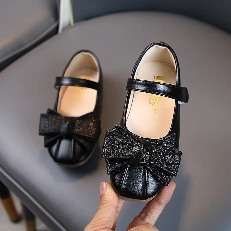 Туфли принцессы для девочек 2020 Детские балетки на плоской подошве с цветами