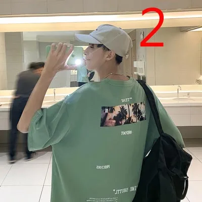 

Men's short-sleeved t-shirt round neck Korean version of the trend of ice silk half-sleeved t-shirt summer new