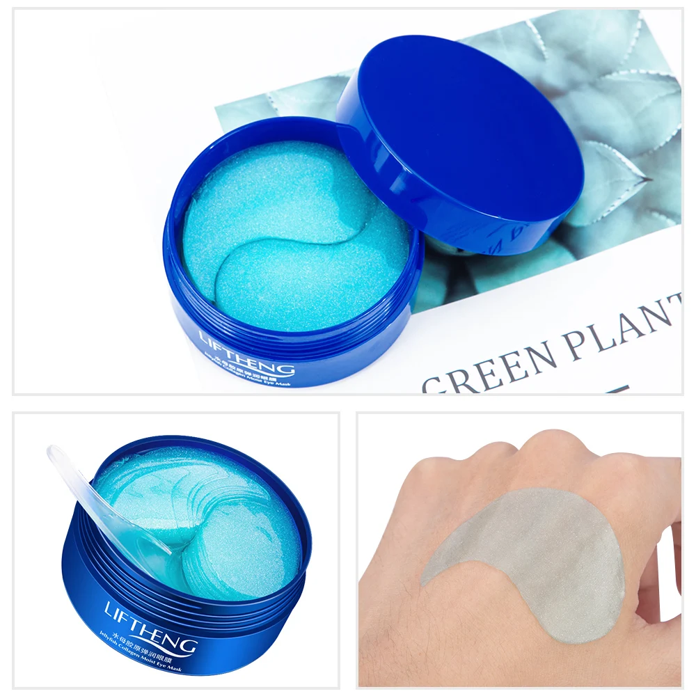 

60pcs Jellyfish Collagen Eye Mask Remove Dark Circles Moisturizing Crystal Gel Skin Care mask for face women eye patch