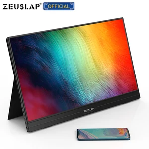 Портативный игровой монитор Zeuslap, ультратонкий, 15,6 дюймов, 1080ptouch4K, usb c HDMI, ips экран, для switch ps4