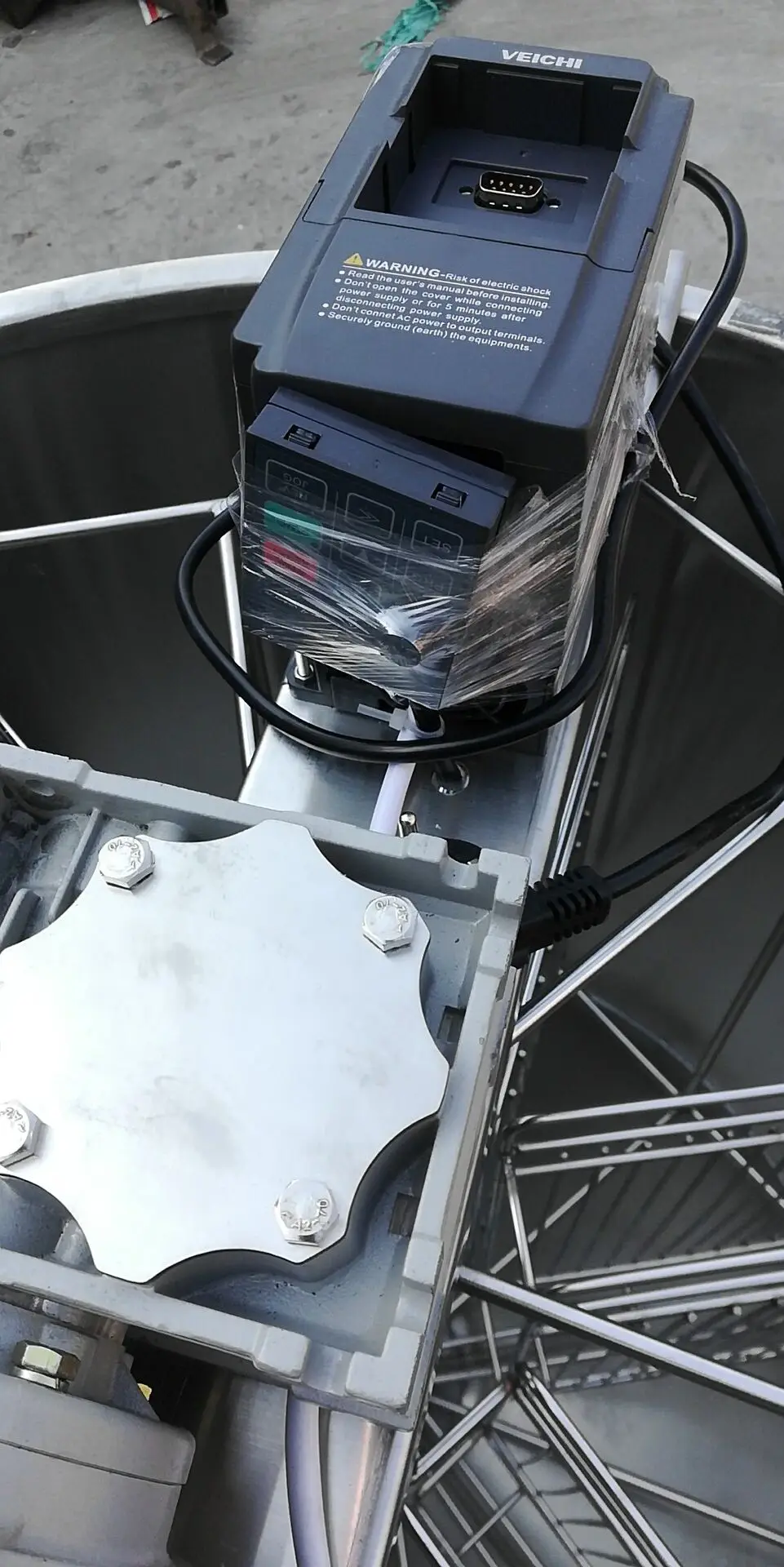 6 кадров Реверсивный медовый экстрактор руководство + электрический 220 В 12 для 2