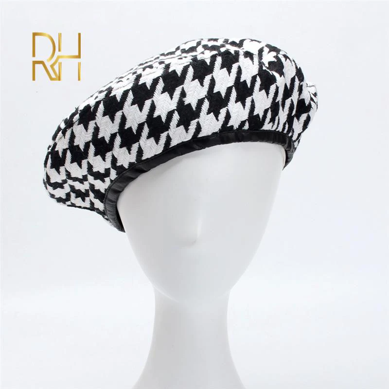 Новый тренд женские классические клетчатые береты брендовая Стильная осенне